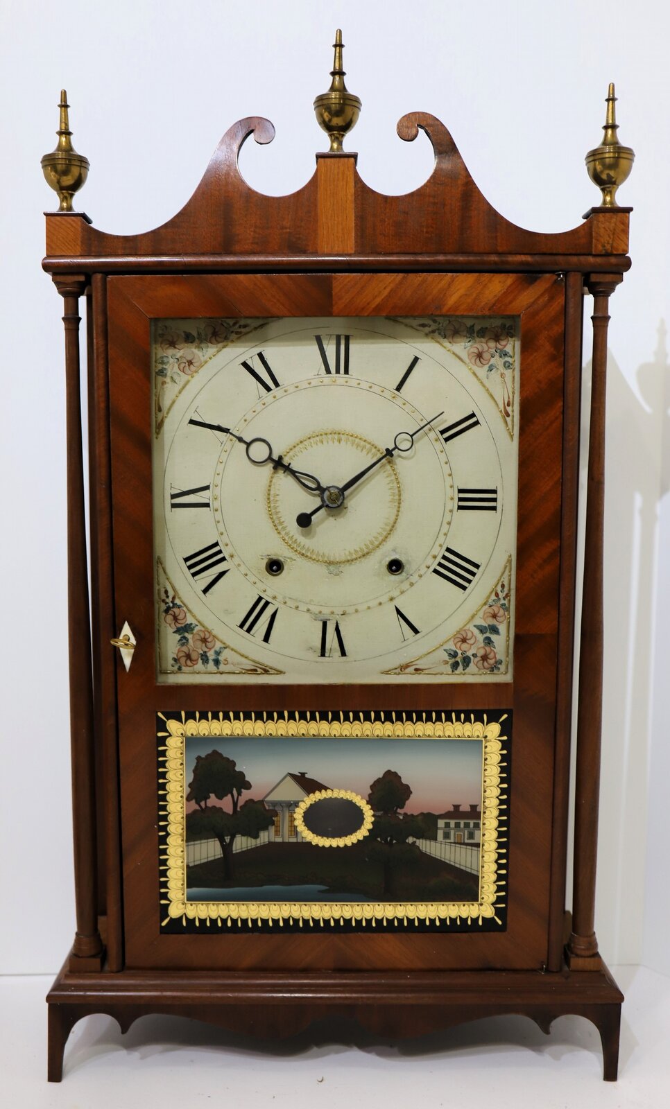 Wadsworths, Lounsbury, & Turners pillar & scroll, 1827-1829. — Antique Clocks Price Guide
