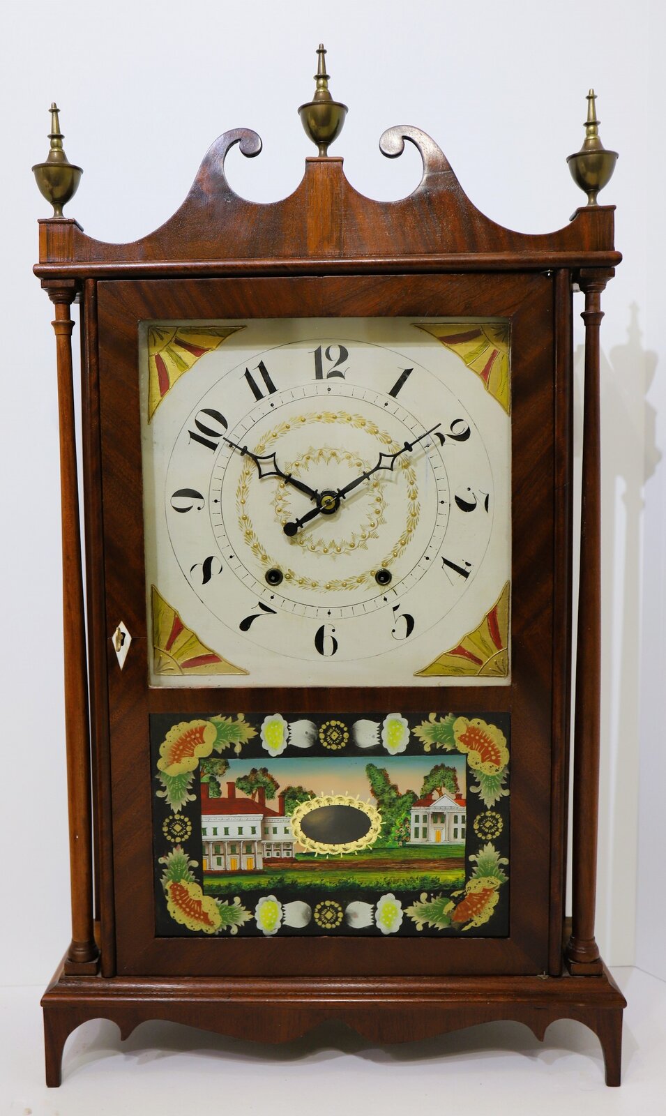 Wadsworths, Lounsbury, & Turners pillar & scroll, 1827-1829. — Antique Clocks Price Guide