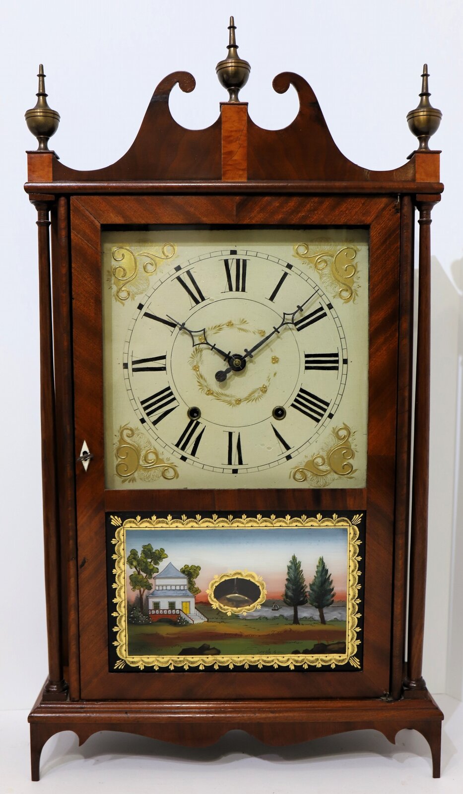 Eli Terry, Jun’r pillar & scroll, 1831-1835. — Antique Clocks Price Guide