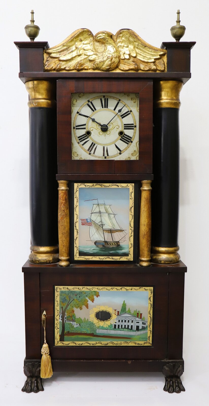 E. & G.W. Bartholomew hollow column, 1829-1833. — Antique Clocks Price Guide