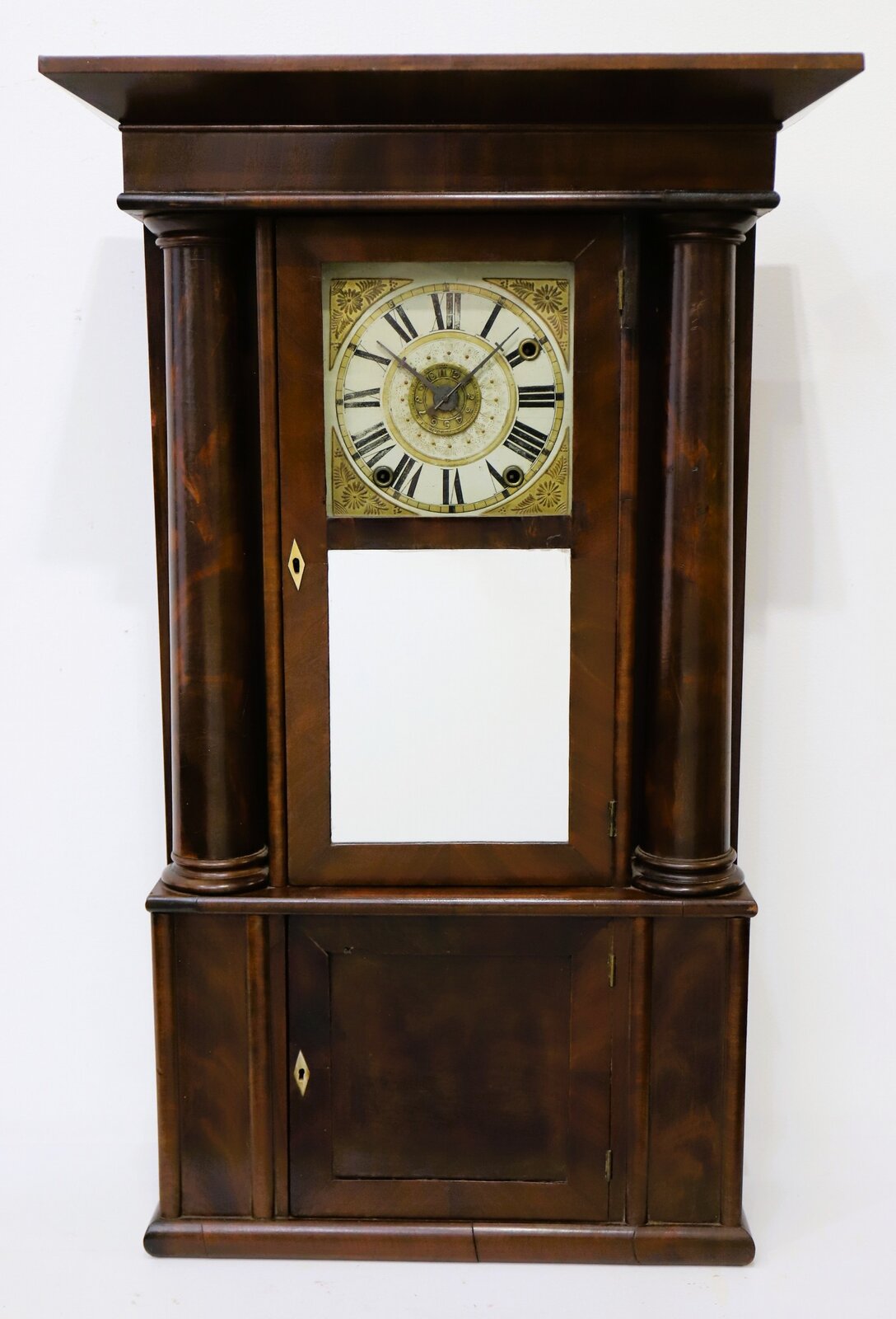 Rodney Brace false hollow-column shelf clock, ca. 1830. — Antique Clocks Price Guide
