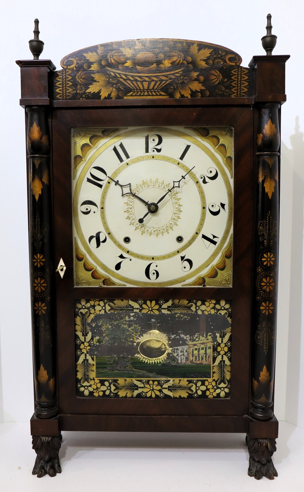 Seth Thomas column & splat, ca. 1834. — Antique Clocks Price Guide