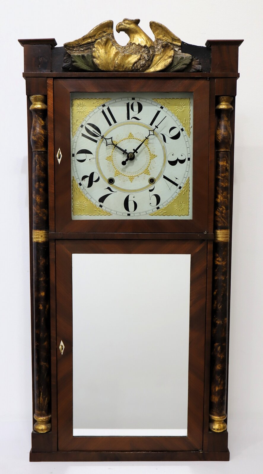 Orton, Preston & Co. Eight Day Clock, 1835-1837. — Antique Clocks Price Guide