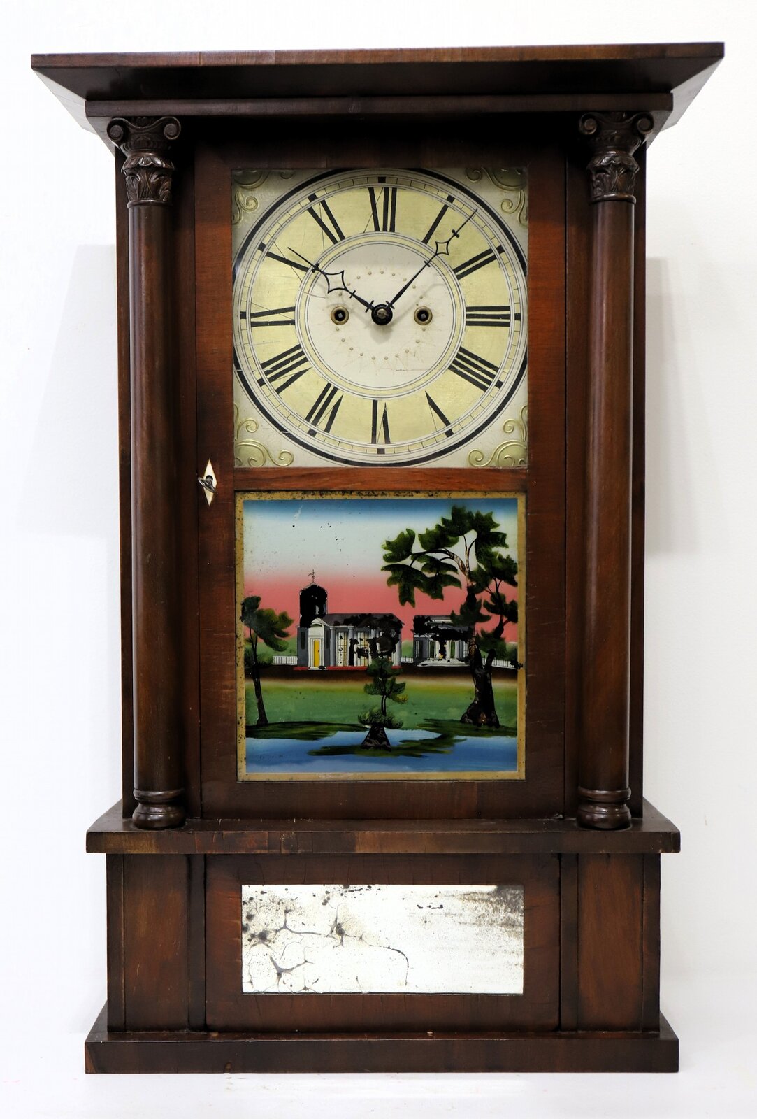 Spencer, Hotchkiss & Co. Eight Day Repeating Brass Clock, 1829-1832. — Antique Clocks Price Guide