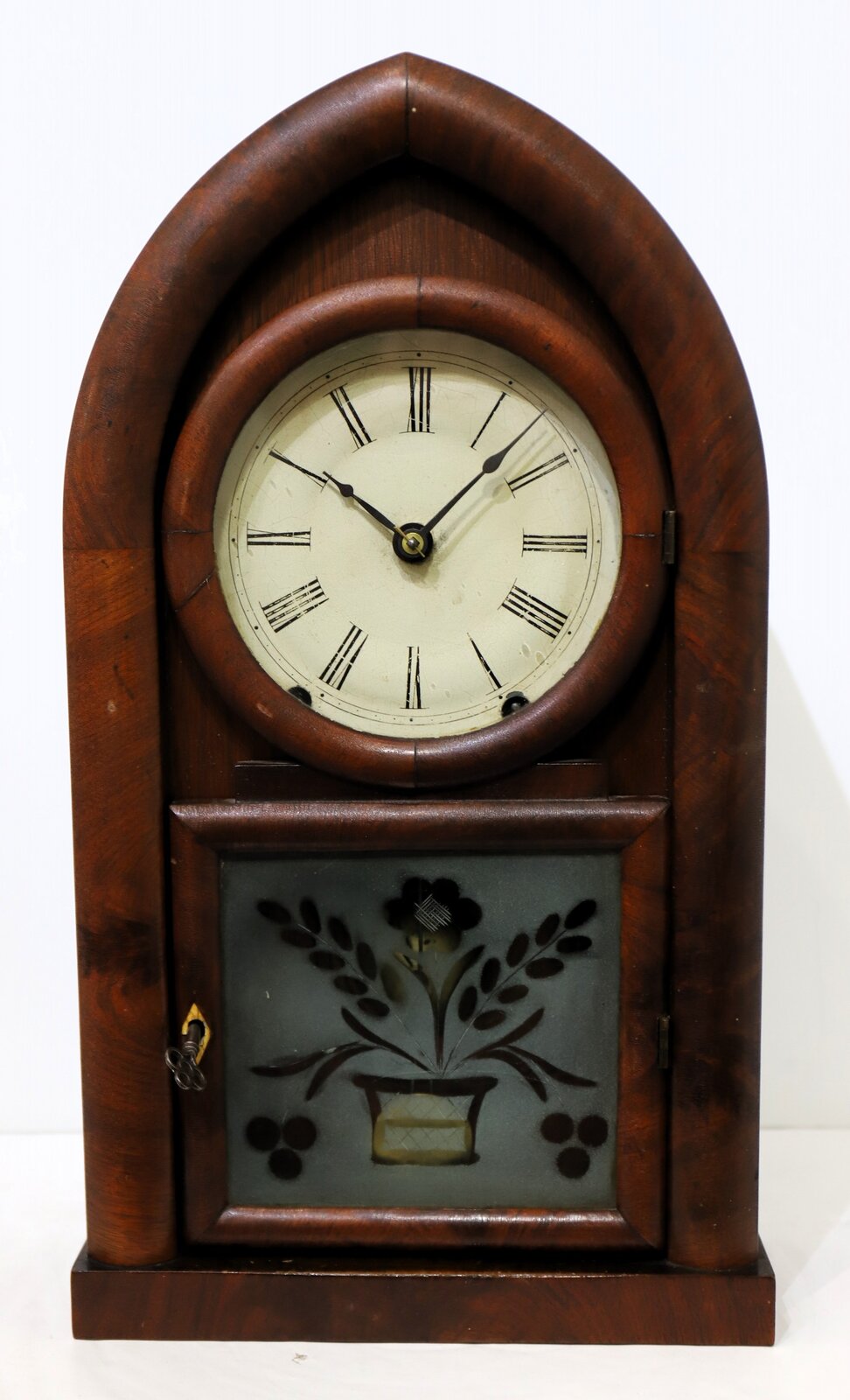 Brewster & Ingrahams round gothic (beehive), 1843-1852. — Antique Clocks Price Guide