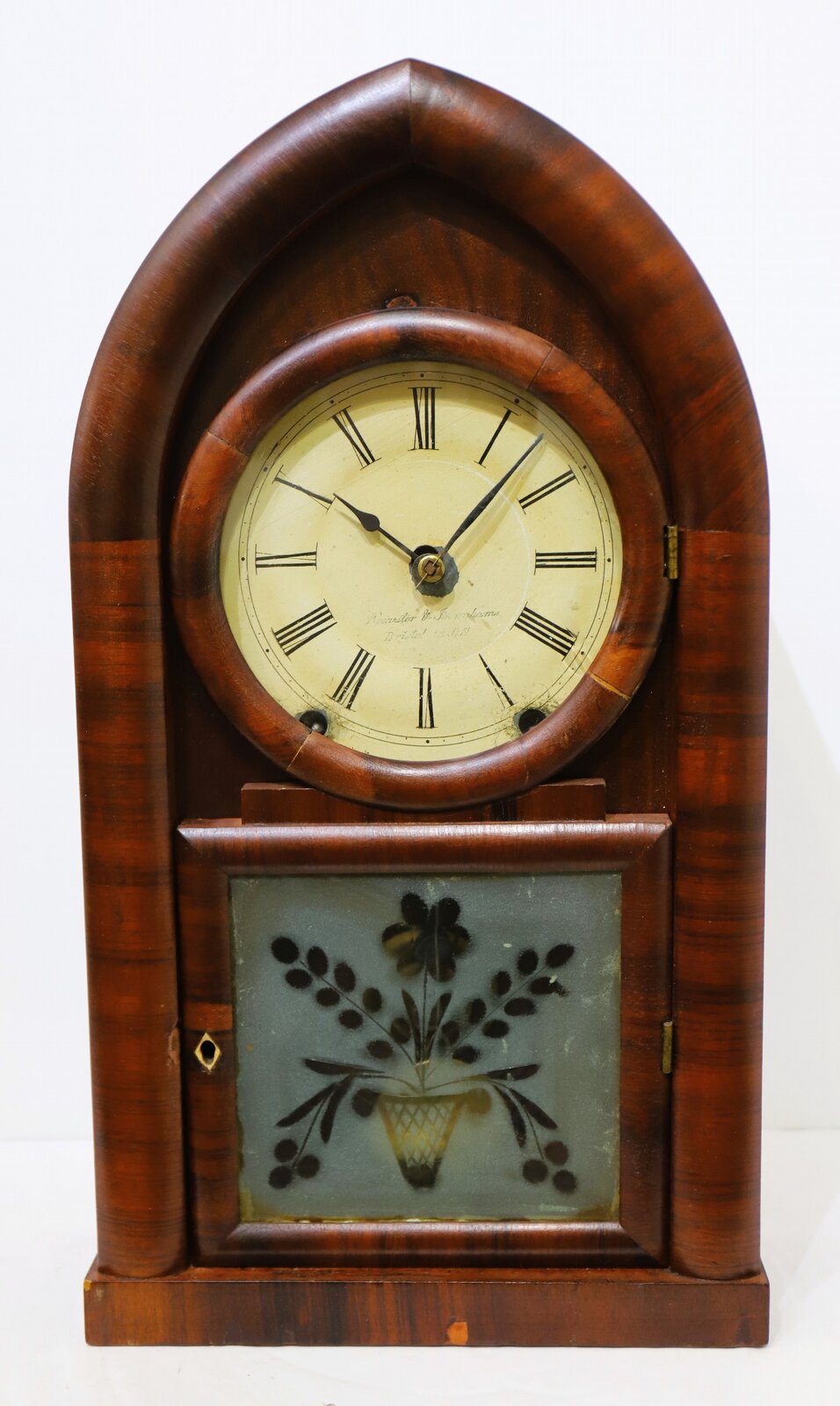Brewster & Ingrahams round gothic (beehive), 1843-1852. — Antique Clocks Price Guide