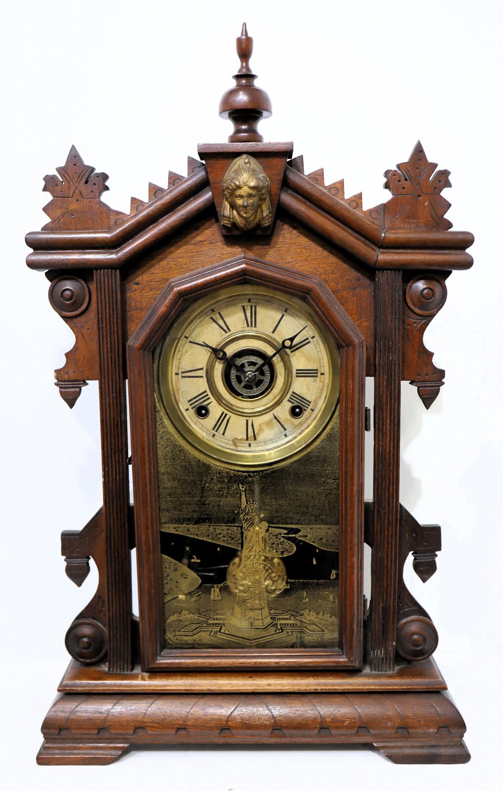 E. Ingraham & Co. “Liberty”, ca. 1900. — Antique Clocks Price Guide