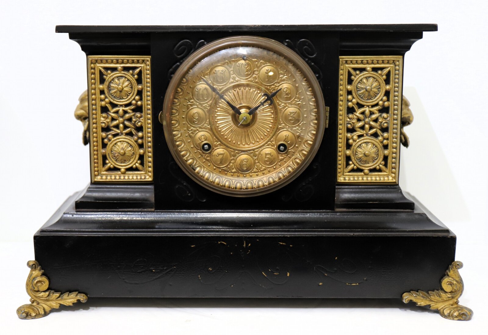 Ansonia Clock Co. “Sorrento” enameled iron case, ca. 1914. — Antique Clocks Price Guide