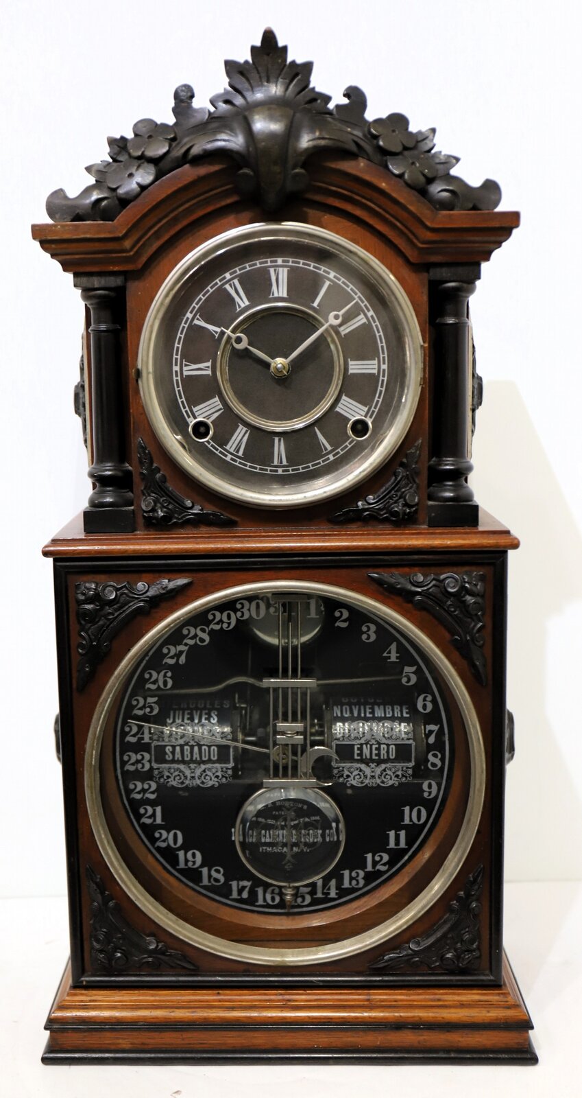 Ithaca Calendar Clock Co. “No. 3 ½ Parlor”, 1880. — Antique Clocks Price Guide