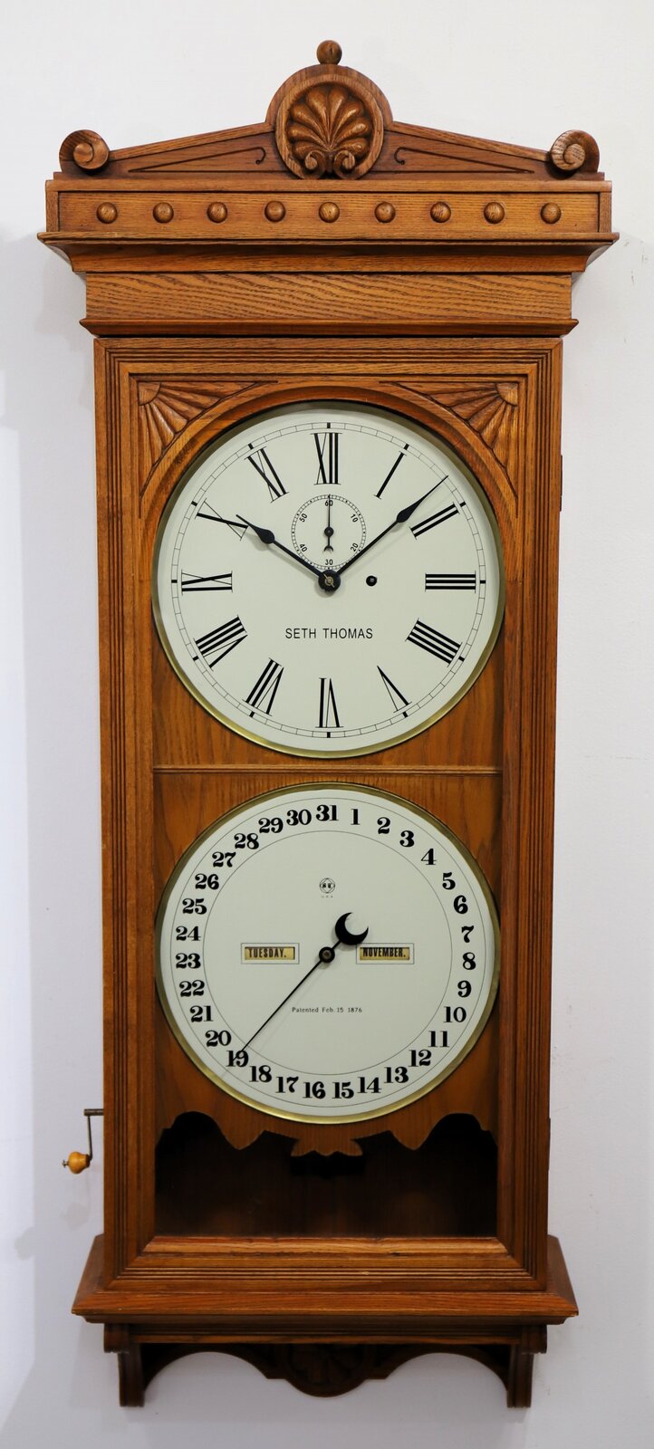 Seth Thomas Clock Co. “Office Calendar No. 13”, ca. 1890. — Antique Clocks Price Guide