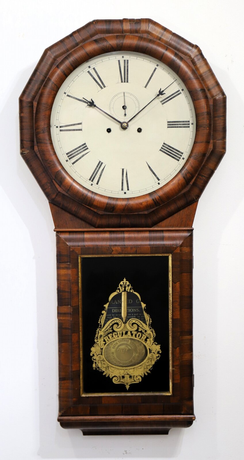 Seth Thomas “Regulator No. 1 Extra”, ca. 1863. — Antique Clocks Price Guide