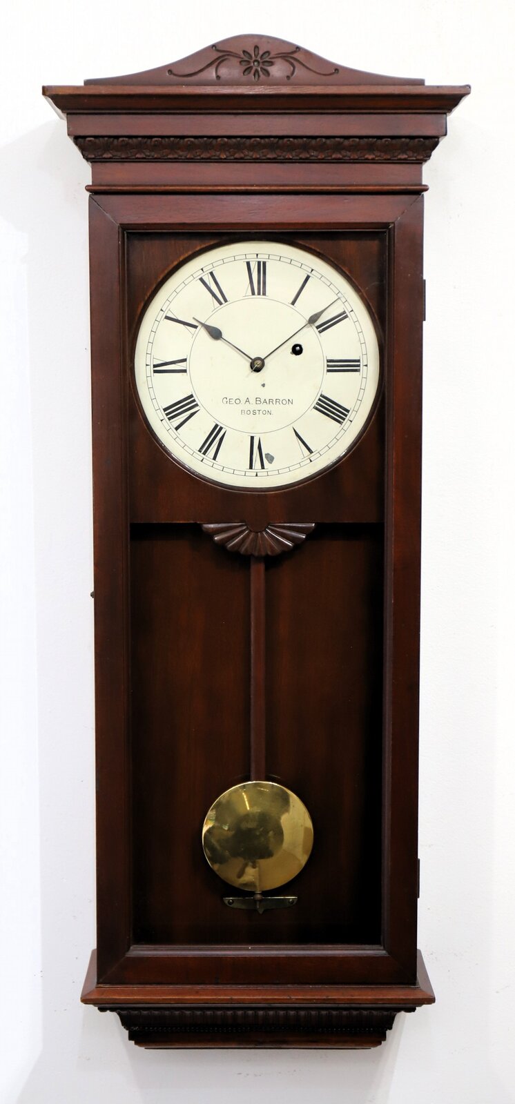 Waltham Clock Co. wall regulator, ca. 1905. — Antique Clocks Price Guide