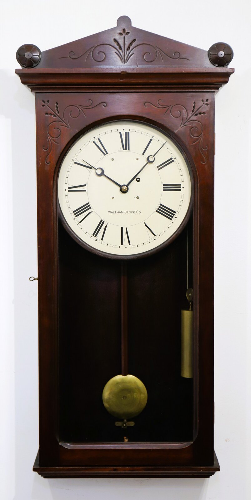 Waltham Clock Co. “No. 35” wall regulator, 1913. — Antique Clocks Price Guide