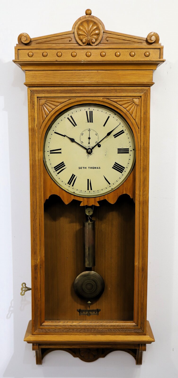Seth Thomas Clock Co. “Regulator No. 30”, ca. 1910. — Antique Clocks Price Guide