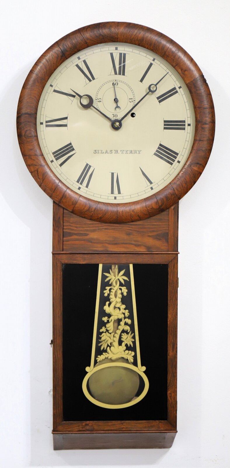S.B. Terry wall regulator, ca. 1850. — Antique Clocks Price Guide
