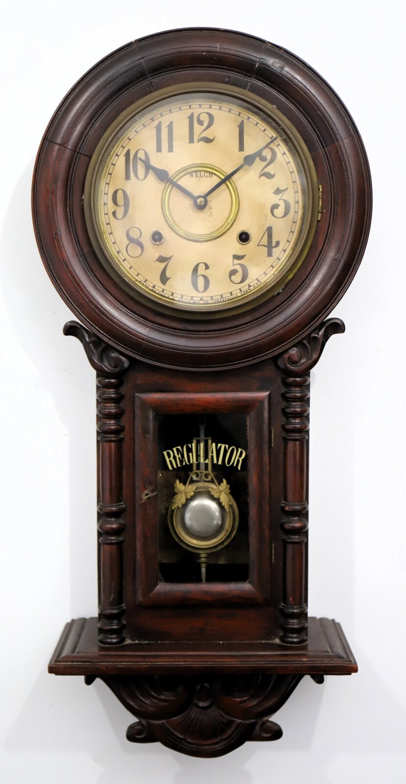 E.N. Welch Mfg. Co. wall clock, ca. 1920? — Antique Clocks Price Guide
