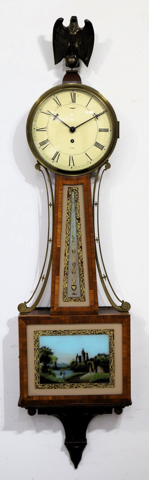 Waltham Clock Co. lever banjo, ca. 1916. — Antique Clocks Price Guide