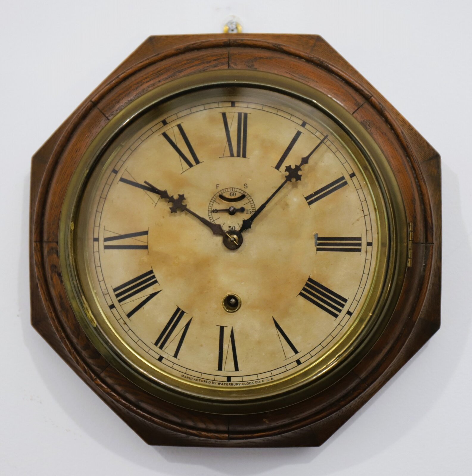 Waterbury Clock Co. “Oak Lever, 8 inch”, ca. 1914. — Antique Clocks Price Guide