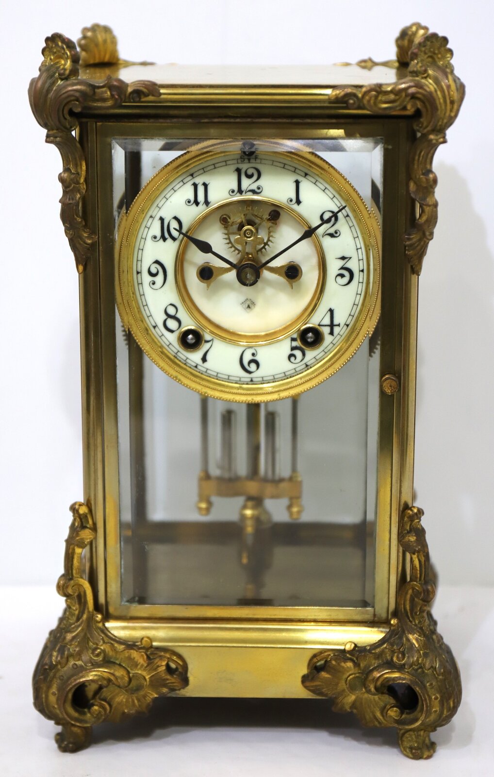 Ansonia Clock Co. “Baronet” crystal regulator, ca. 1904. — Antique Clocks Price Guide