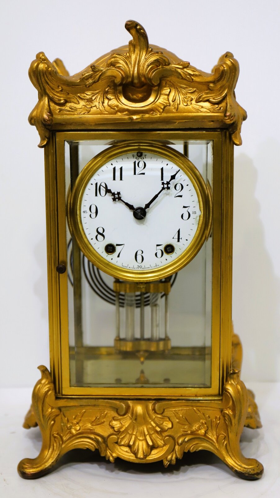 Seth Thomas Clock Co. “Empire No. 11” crystal regulator,ca. 1907. — Antique Clocks Price Guide