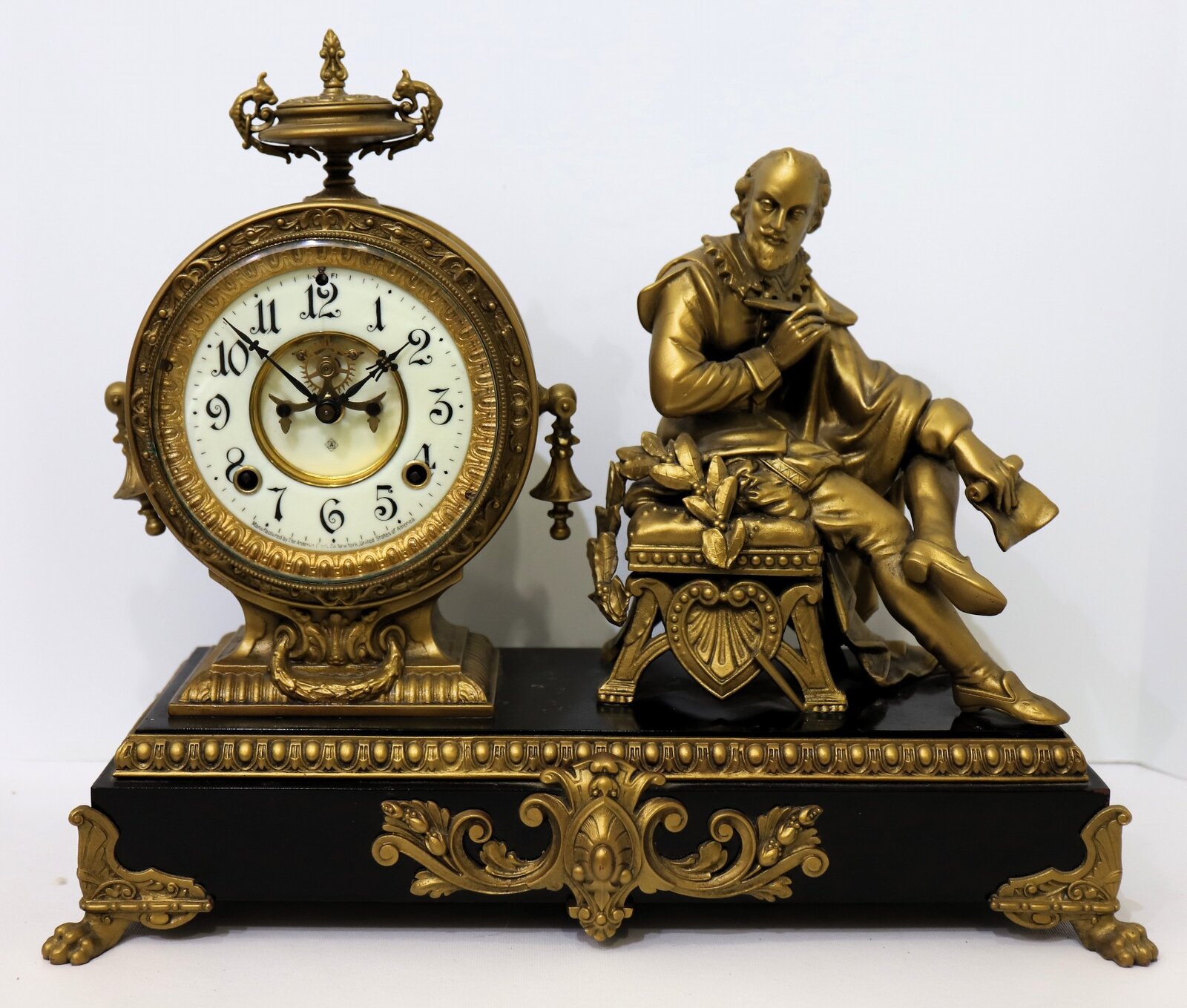 Ansonia Clock Co. “Shakespeare”, ca. 1894. — Antique Clocks Price Guide