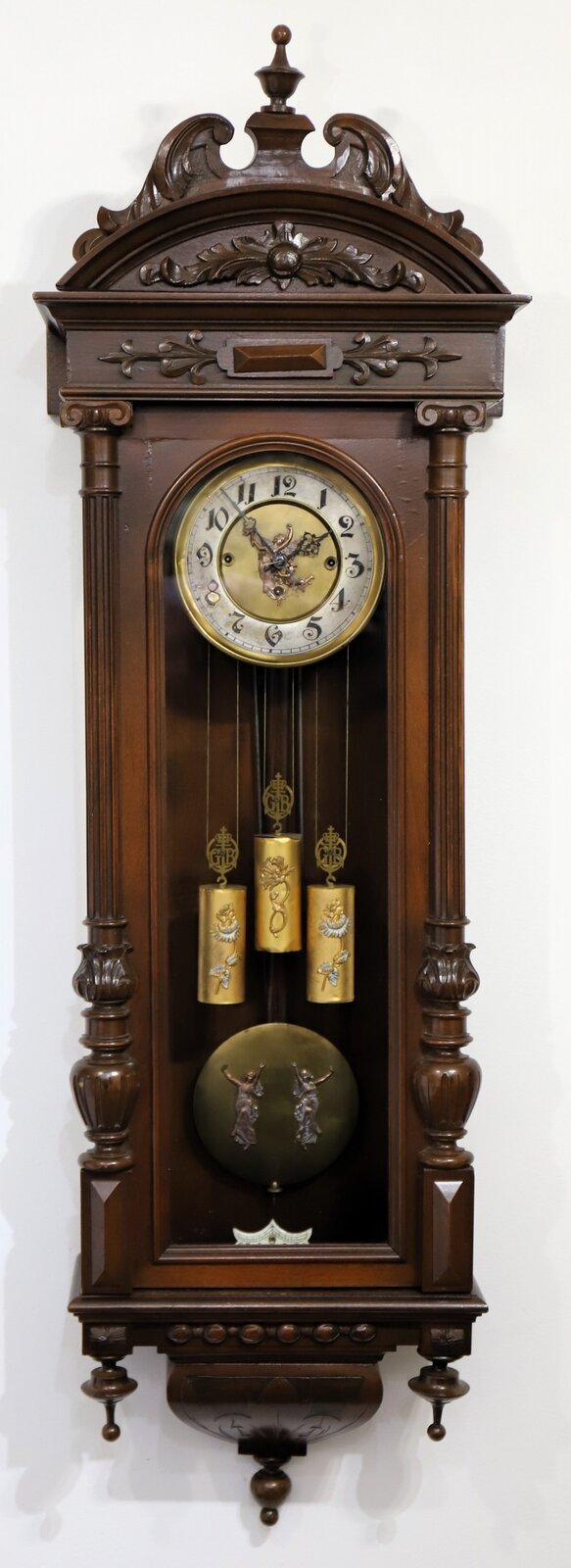 Gustav Becker three-weight Vienna, ca. 1905. — Antique Clocks Price Guide