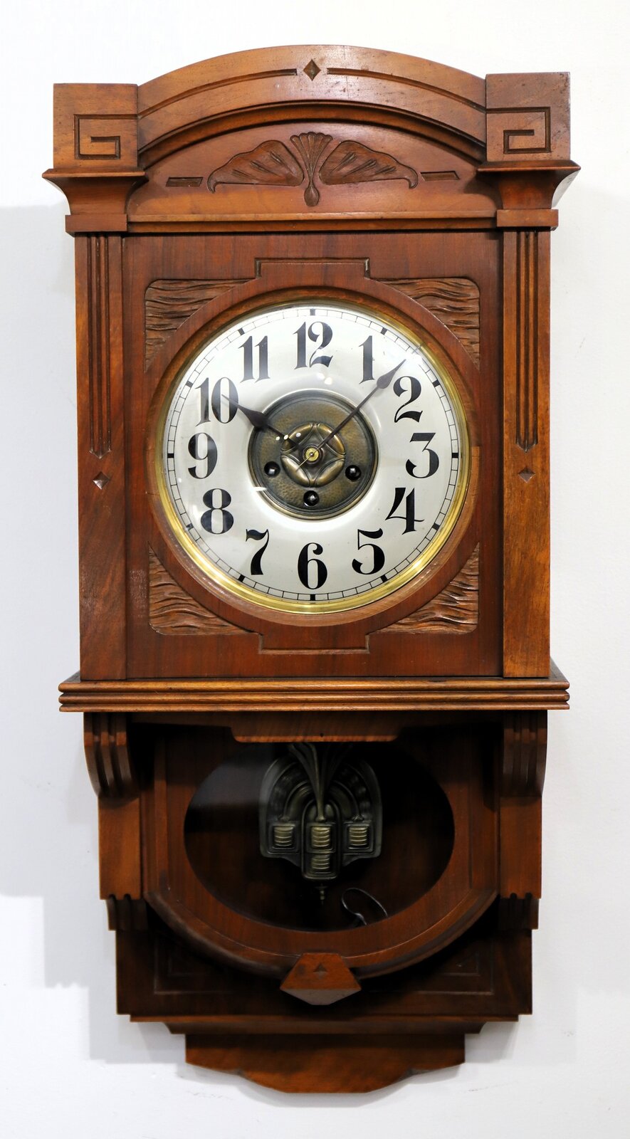 Junghans chiming wall clock, ca. 1908. — Antique Clocks Price Guide