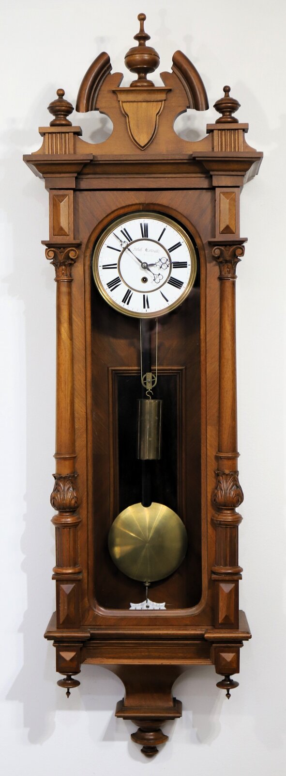 Unknown maker Vienna one-weight regulator, ca. 1900. — Antique Clocks Price Guide