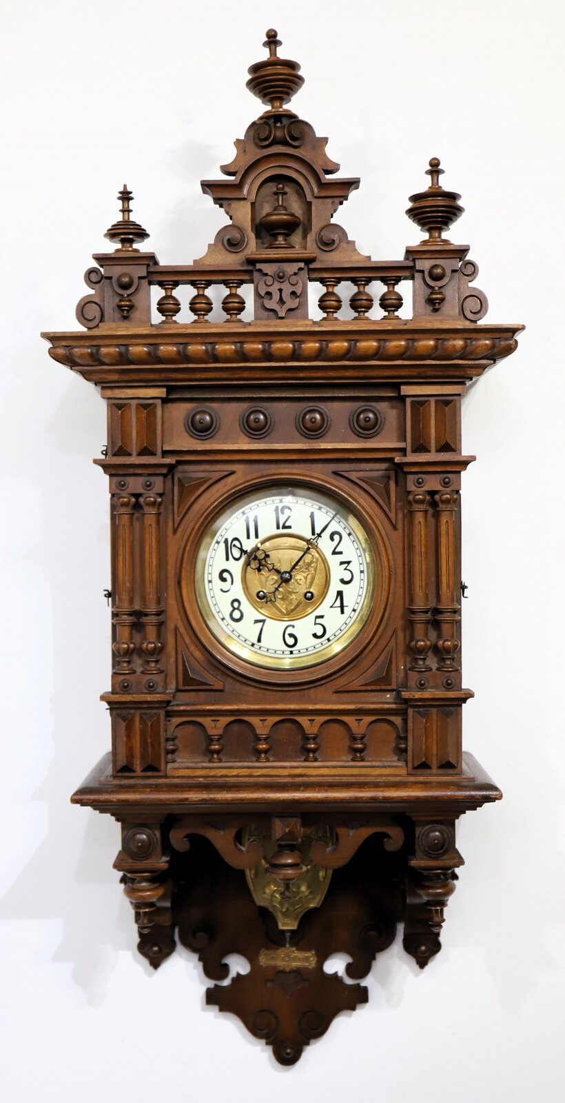 Schlenker & Kienzle free-swinger wall clock, ca. 1910. — Antique Clocks Price Guide
