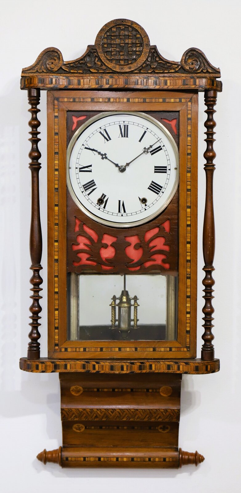 Anglo-American wall clock, ca. 1890. — Antique Clocks Price Guide