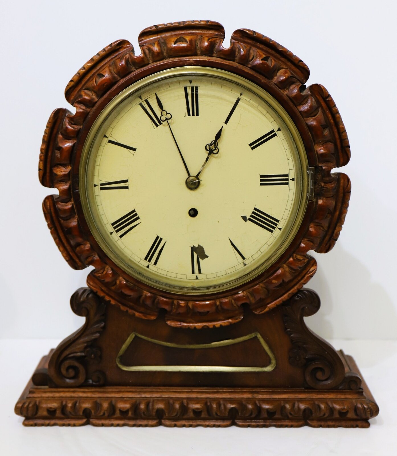 English fusee shelf time-piece, ca. 1920. — Antique Clocks Price Guide