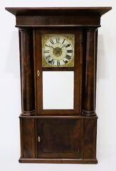 Rodney Brace false hollow-column shelf clock, ca. 1830.