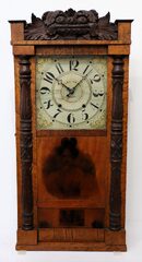 Ephraim Downs long-drop shelf clock, ca. 1830.