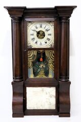 Atkins & Porter “Improved Patent Eight Day Brass Clock” (triple decker), 1840-1846.