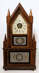 Birge & Fuller double-steeple with wagon spring movement, 1844-1848.