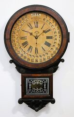 Wm L Gilbert Clock Co. “Office Drop Calendar”, ca. 1881.