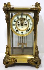 Ansonia Clock Co. “Baronet” crystal regulator, ca. 1904.