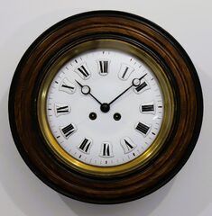 French(?) small gallery clock, ca. 1900.