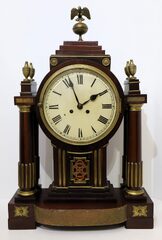 Monumental English table clock, ca. 1880.