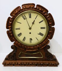 English fusee shelf time-piece, ca. 1920.