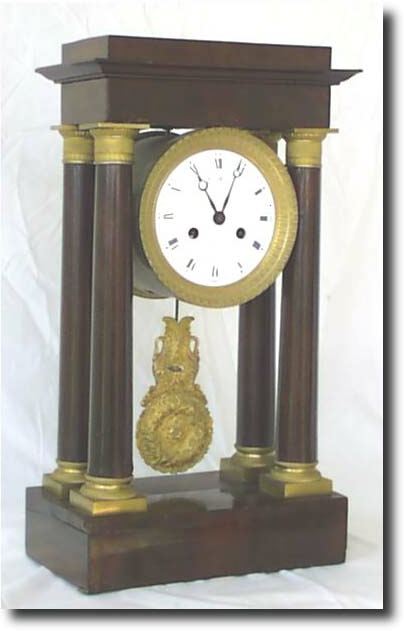 French Column Clock, circa 1890 — Antique Clocks Price Guide