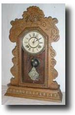 Ansonia gingerbread kitchen clock, circa 1900 — Antique Clocks Price Guide