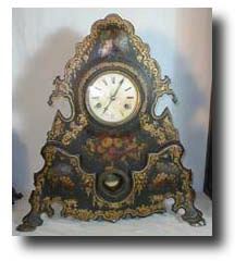 Cast Iron Front Mantel Clock , circa 1850 — Antique Clocks Price Guide