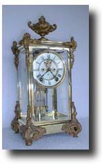 Ansonia Crystal Regulator with Open Escapement; "MARQUISE", c. 1901 — Antique Clocks Price Guide