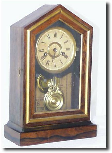 Daniel Pratt's Sons Rosewood clock case., circa 19th century — Antique Clocks Price Guide