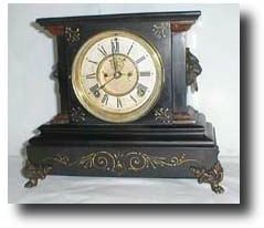 Ansonia Enameled Iron Case, circa 1890's — Antique Clocks Price Guide