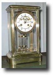 French Crystal Regulator with Open Escapement, c. 1890 — Antique Clocks Price Guide