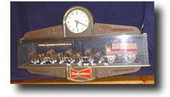 Budwiser Electric Advertising Wall Clock — Antique Clocks Price Guide