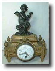 French Figural Cherub Clock, c. 1900 — Antique Clocks Price Guide