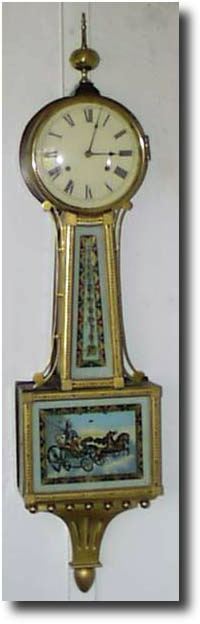 Waterbury Presentation Banjo clock, circa early 1920's — Antique Clocks Price Guide